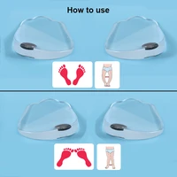 1pair silicone xo leg correction insole fallen arch supports elastic orthopedic insoles foot posture corrector children adult