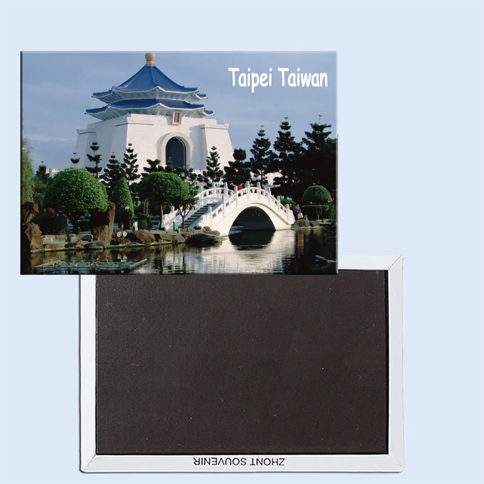 Мемориальный зал чиангкай-Шек, Тайбэй, Тайвань, магнит на холодильник, туристические сувениры, домашние Креативные украшения 24713