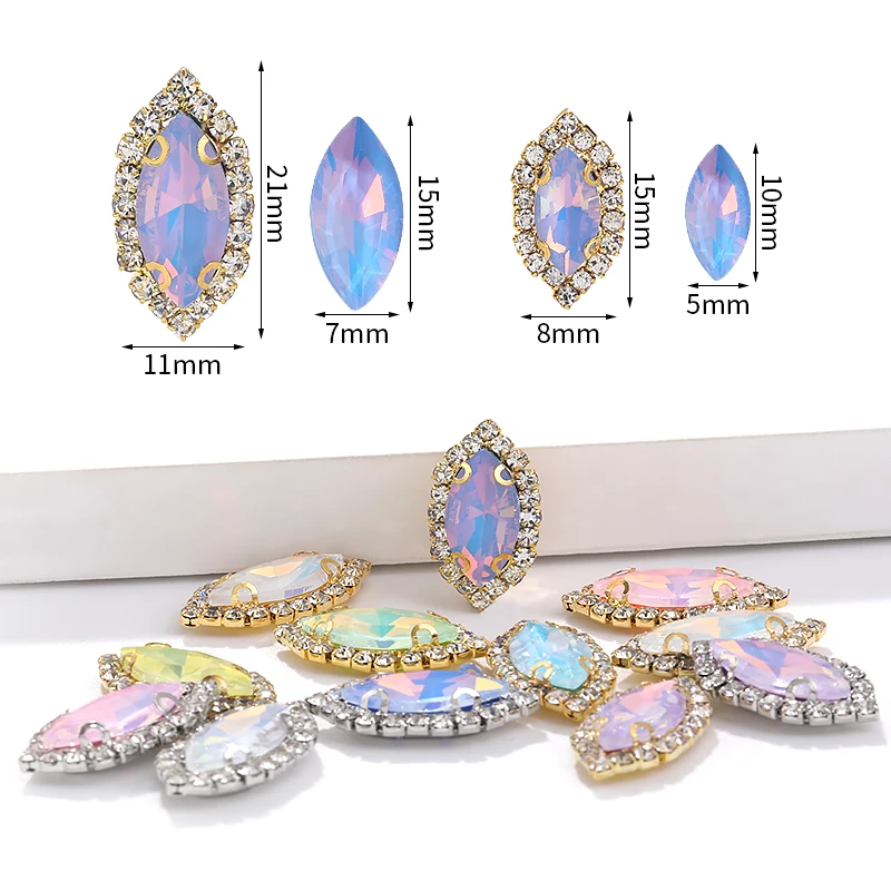 5/10 шт. стразы с металлической пряжкой