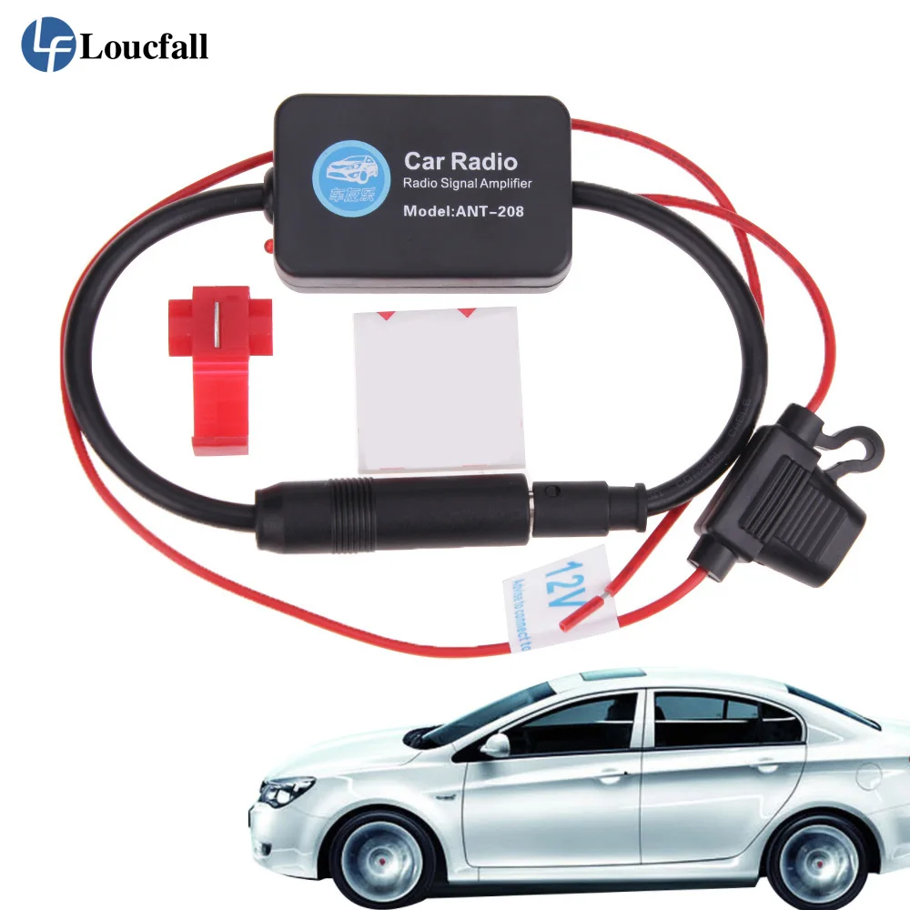 

12V Car Radio Aerials Universal Auto Car FM Antenna Amplifier Signal Amp Booster Radio FM for Marine Car Vehicle Boat