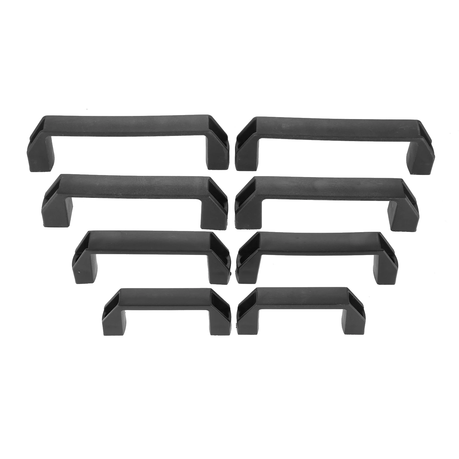 

2Pcs Black Cabinet Drawer Closet Cupboard Pull Handles and Knobs Durable Plastic Door Handle Wardrobe Cabinet Drawer Door Knobs