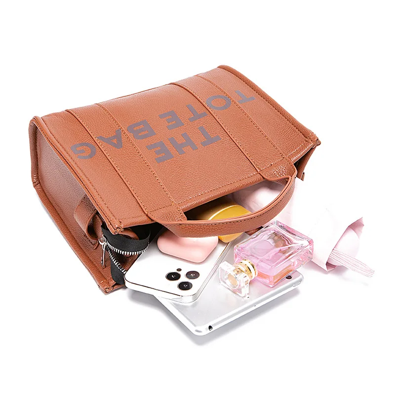 Retro Jacob the Tote Bags for Women 2023 New Luxury Pu Leather Handbag Zipper Ladies Crossbody Bag Large Shopping Daypack Purses