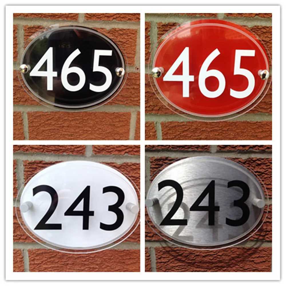 

Contemporary House Sign Address Plaques Door Number Name Plates Personalised