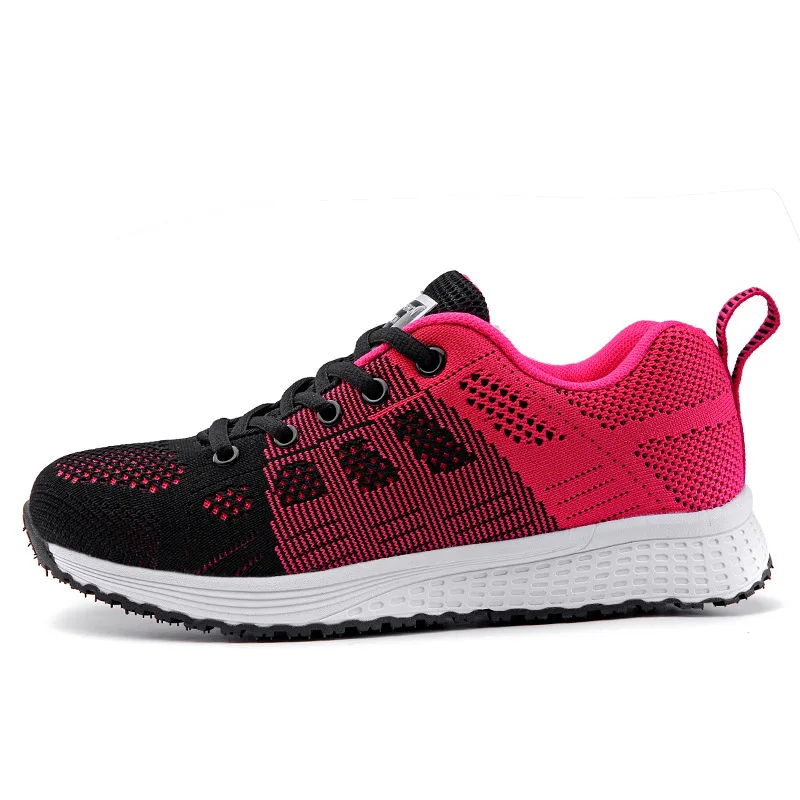 Fashion Light Sneakers for Women Wearable Anti-Skid Breathable Walking Shoe Color Blocking Soft Outdoor Hiking Training Footwear