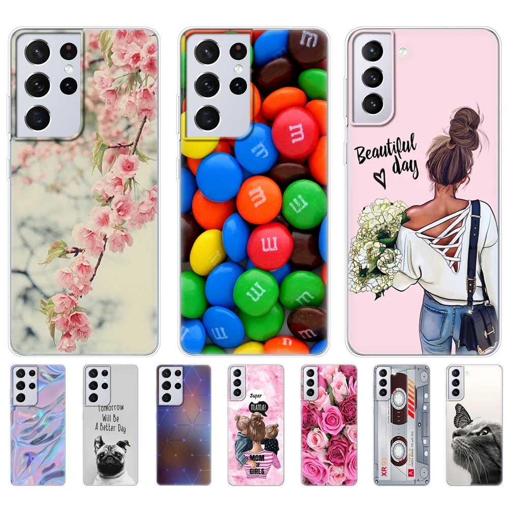For Samsung Galaxy S21 | S21+ Ultra FE 5G Case For Samsung S21 plus Phone back Cover Galaxy S21 FE  Silicon TPU Bumper  Funda