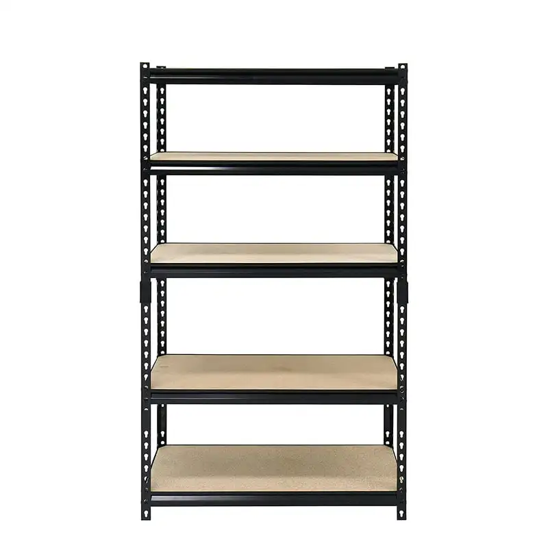 

x 18"D x 72"H 5-Shelf Steel Shelving, 4000 lb Capacity Black
