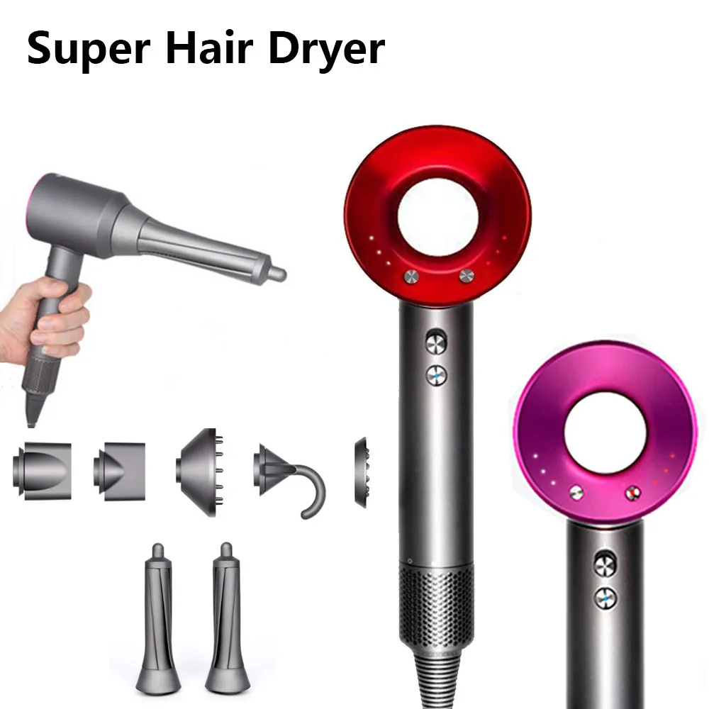 New Super Hair Dryer For Hair With Curling Attachment Hairdryers Personal Care Hair Care Styling Tool Hair Dryers For Hair enlarge