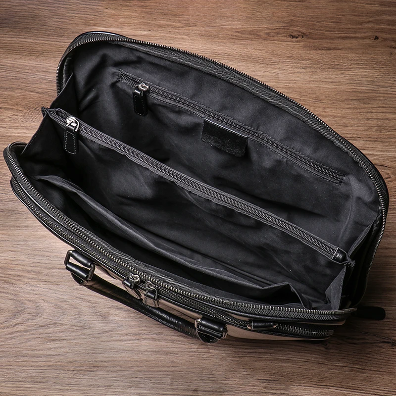 GURO Мужская роскошная сумка из натуральной кожи деловой офисный портфель для