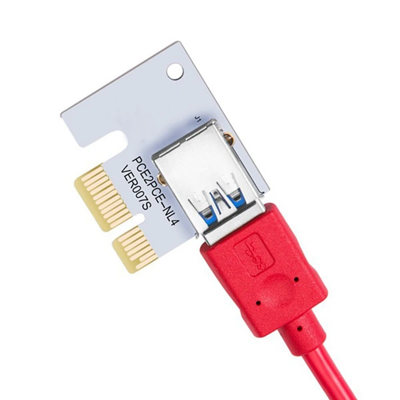 VER008S USB3.0 карта-адаптер PCI-E 1X до 16X карта изображения с тремя портами Удлинительный