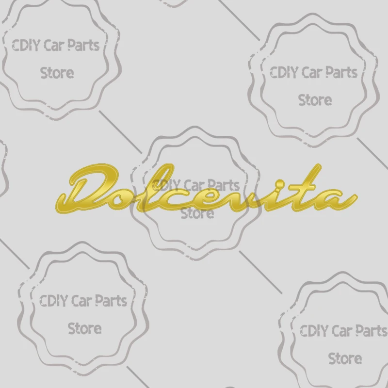 

Автомобильная наклейка, металлический значок Dolcevita, эмблема кузова, наклейки на багажник для Fiat Abarth 500 695 595 500X Bravo Punto Panda 125, Стайлинг автомобиля