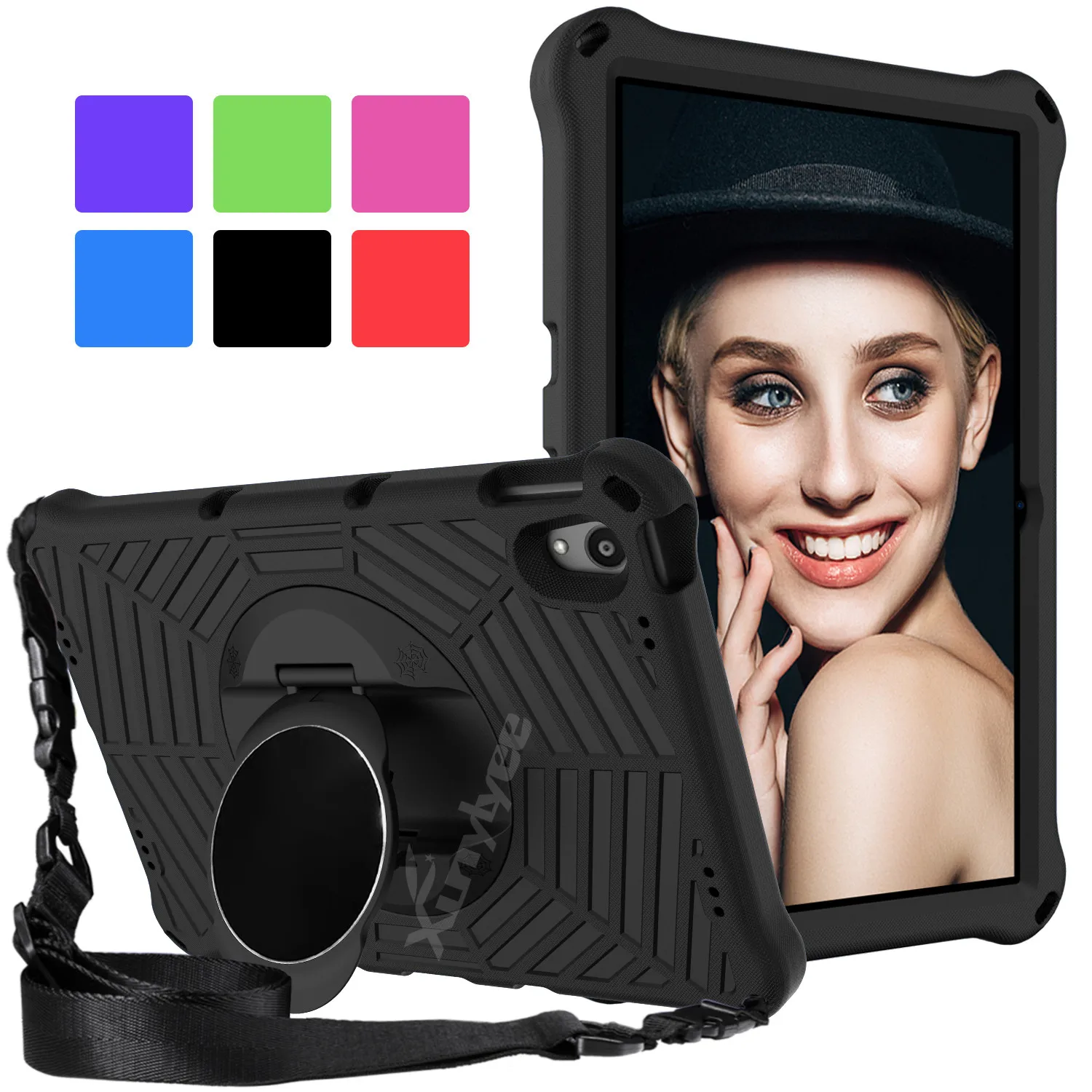 

For Lenovo Tab P11 Plus Case Kids EVA with Shoulder Strap Tablet Cover for Lenovo Tab P11 TB-J606F TB-J616F 11" Stand Case