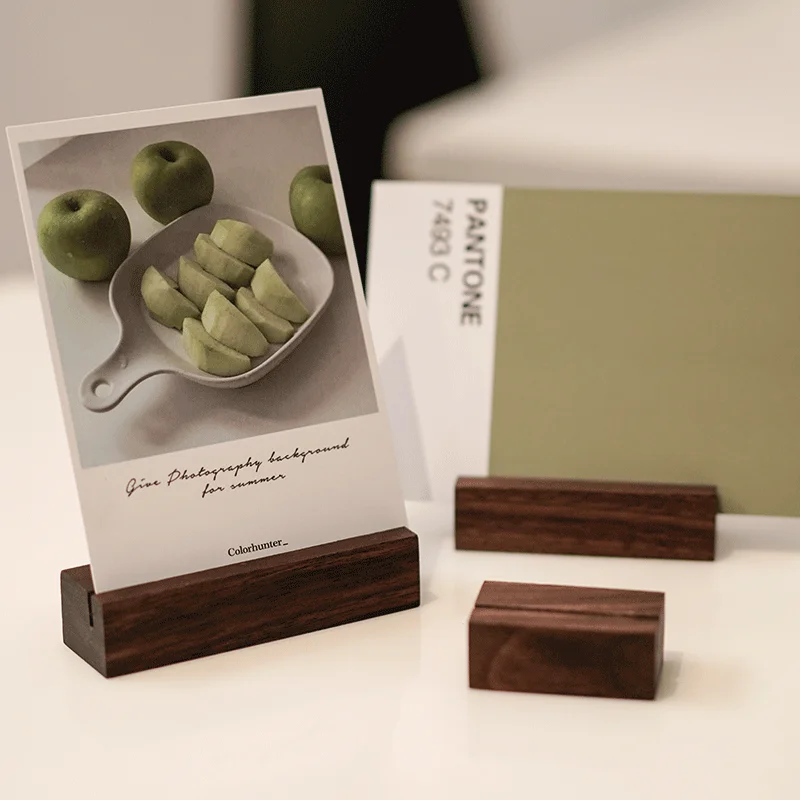 Грецкий орех зажим для банкнот бумаги карты основа открытки отеля |