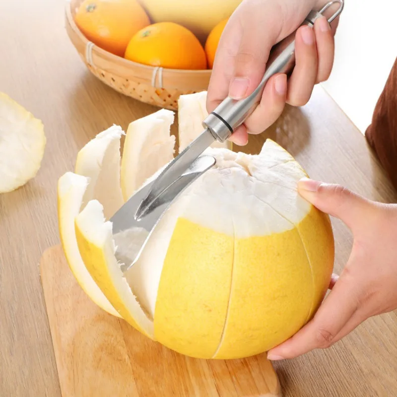 

Orange Peeler 304 Stainless Steel Pomelo Opener Orange Pitaya Peeler Household Pomelo Knife Peeler Lemon Grapefruit Peeler
