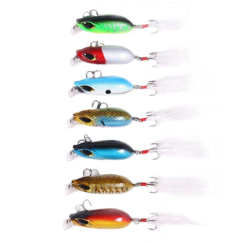 

7Pcs/Set Fishing Lure Big 3D Eye Crankbait Minnow Umpan Pancing Swimbait Fishing Lure