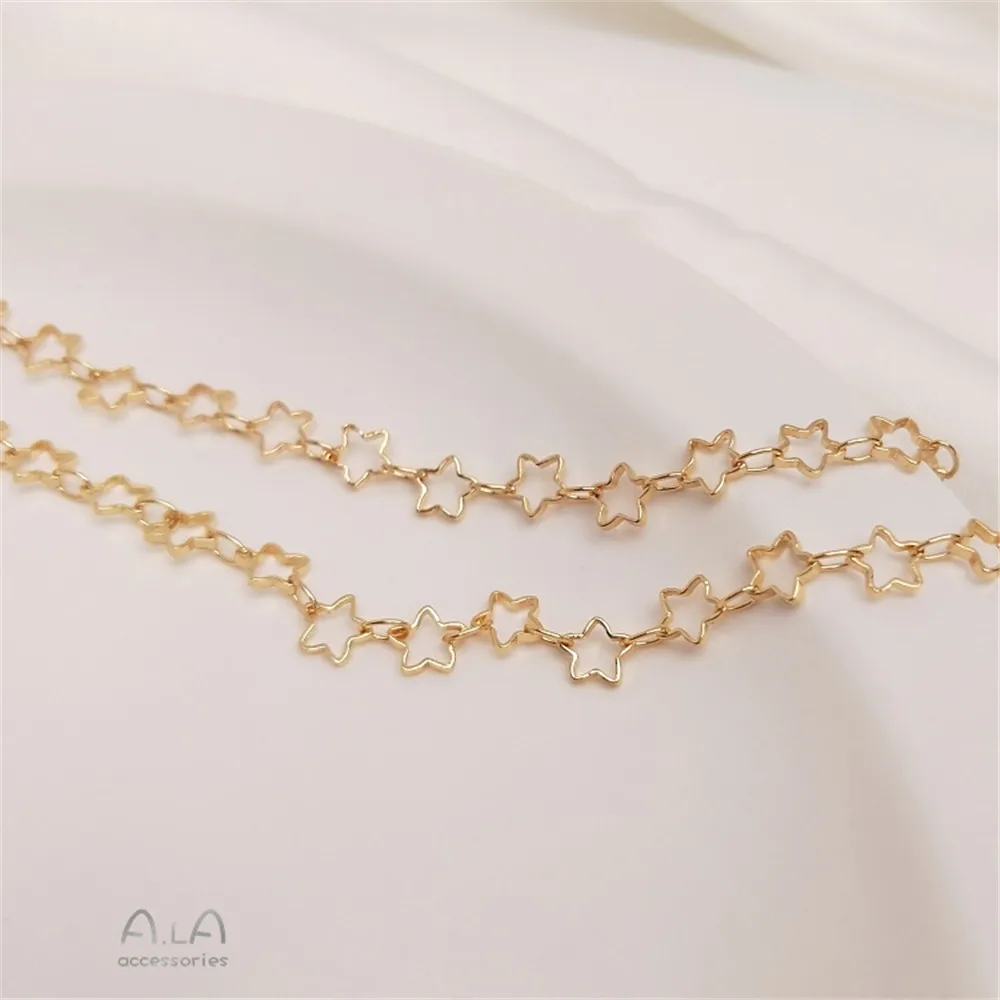 

small five-pointedPig nose chain double hole coffee bean splicing chain manual loose chain DIY bracelet necklace accessories