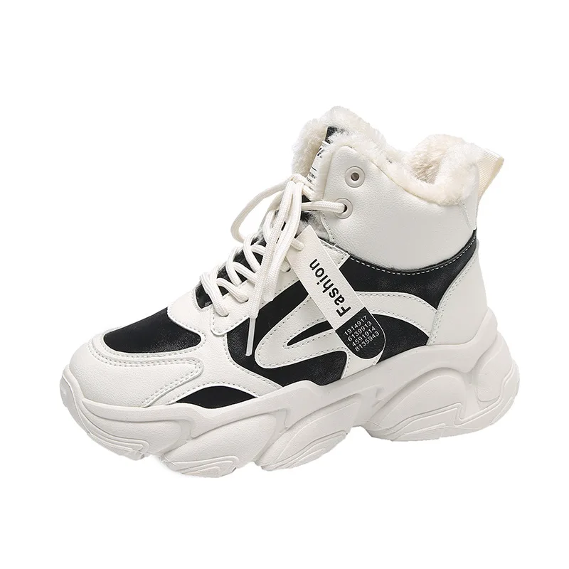 Fashion snow boots new winter women's shoes short tube warm cotton shoes plus velvet thickened shoes women's boots Martin boots