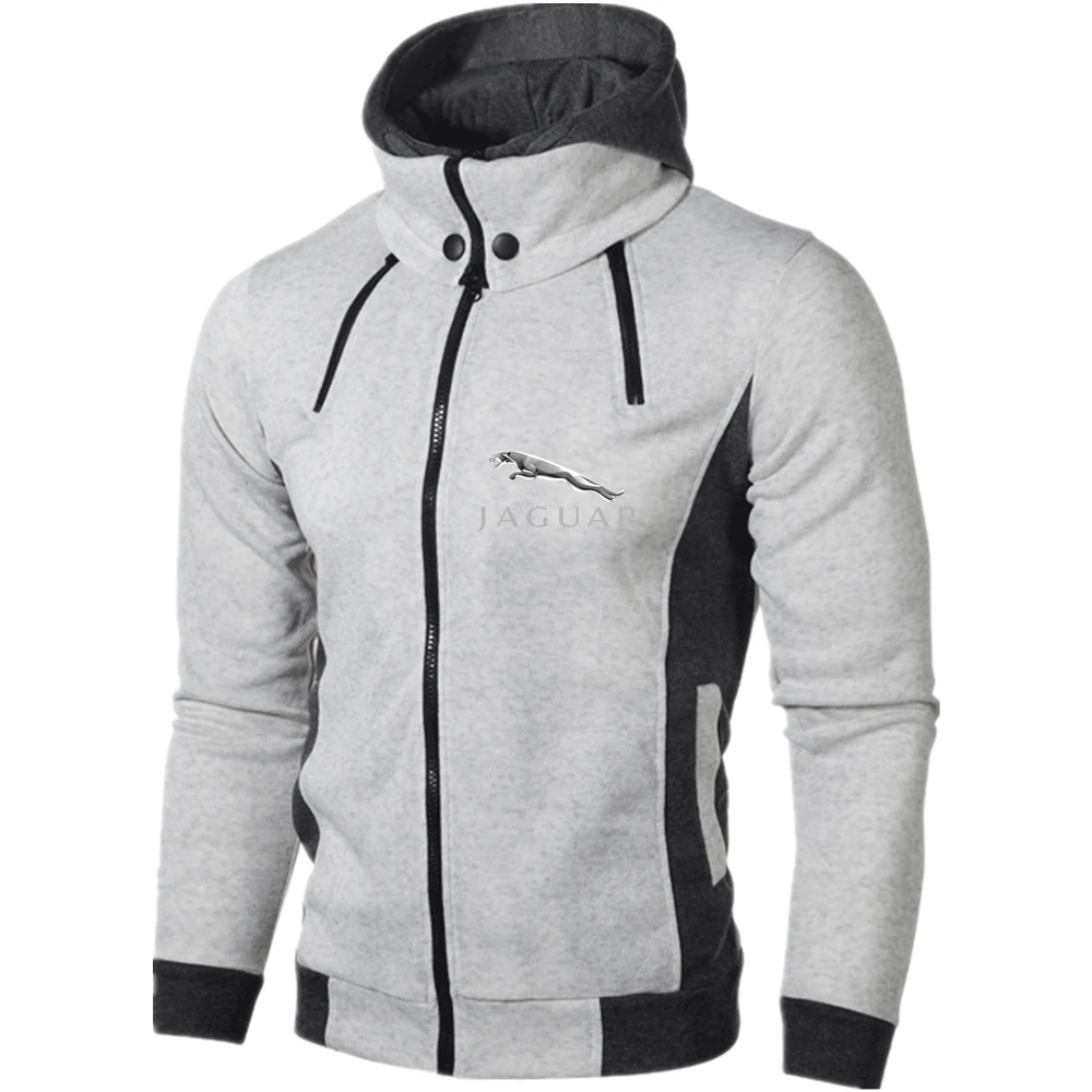 Мужская толстовка с капюшоном и принтом Ягуара верхняя одежда спортивные