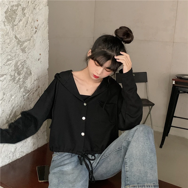 

2022Slim-fit jacket hooded sweater jacket autumn new women's casual suit women's spring and autumn
