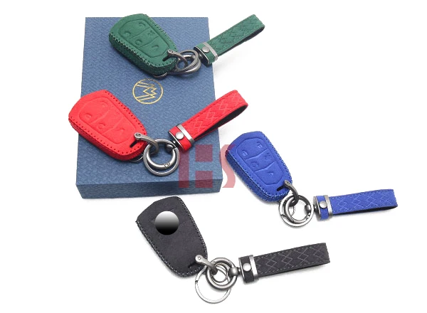 

Car Key Key Box Zipper Pocket Key Holder Remote Control Protector Cover for Cadillac 5-button