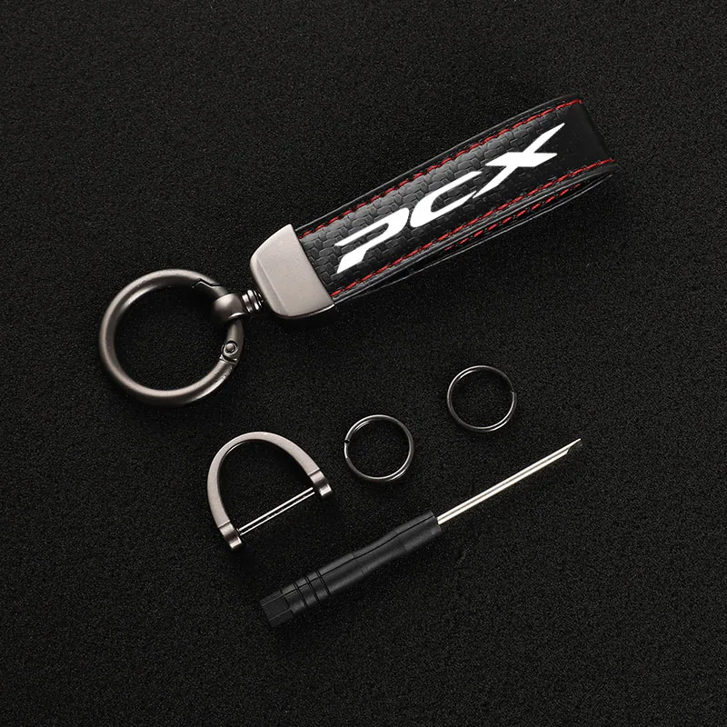 Высококачественный кожаный мотоциклетный брелок с пряжкой в форме подковы для