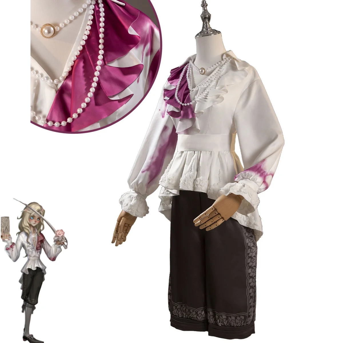 Игра Identity V Joseph Desaulniers фотограф косплей костюм бывший граф Desaulnier Shangover униформа