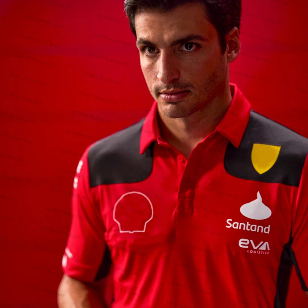 

Scuderia 2023 F1 Team Polo Shirt Formula One Racing Dress 3D Printed Shirt Carlos Sainz POLO Charles Leclerc Shirt Women's Tees