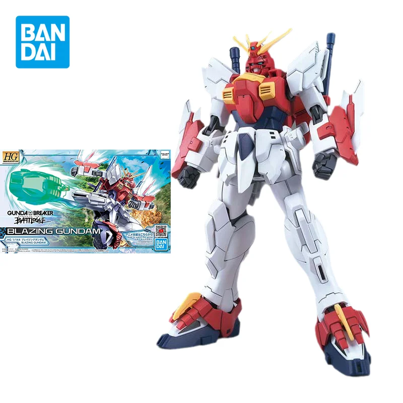 

Bandai Genuine Gundam Model Kit Anime Figure HG 1/144 BLAZING GUNDAM Action Figures Collectible Ornaments Toys Gifts for Kid