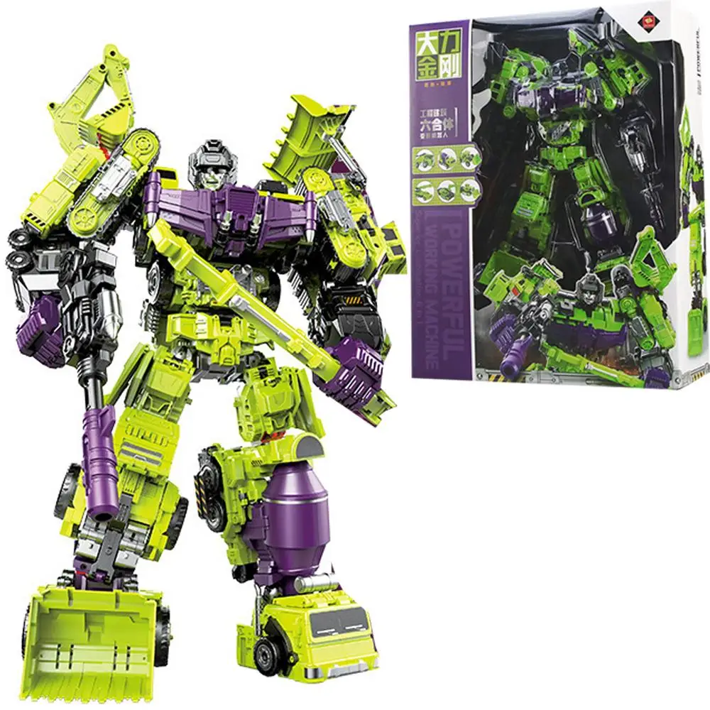 

Anime Figure Engineering Car Movable Deformation Toy King Kong Model Hercules Robot Excavator Boy Christmas Birthday Gift Box