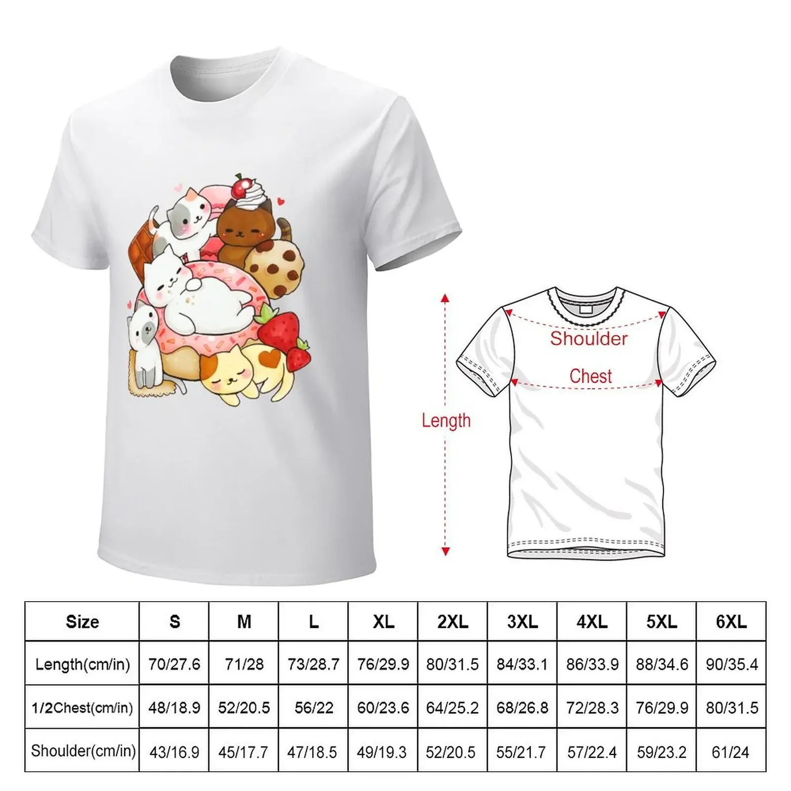 Мужская футболка с принтом кошки