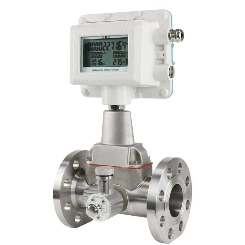 

Q&T 4-20 ma rs485 modbus butane n2 turbine flowmeter digital gas flow control lpg mass flow meter