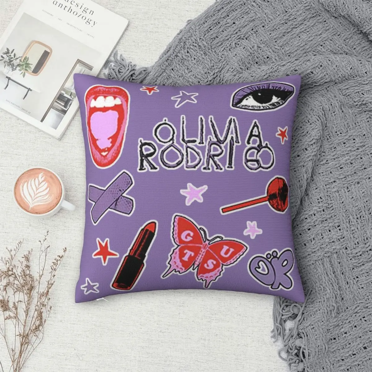 Декоративная наволочка для подушки с принтом разные размеры