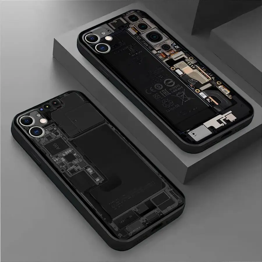 Чехол для телефона с рисунком печатной платы Goolge Pixel 6 Pro 6a 7 7a 8 8a Мягкий защитный