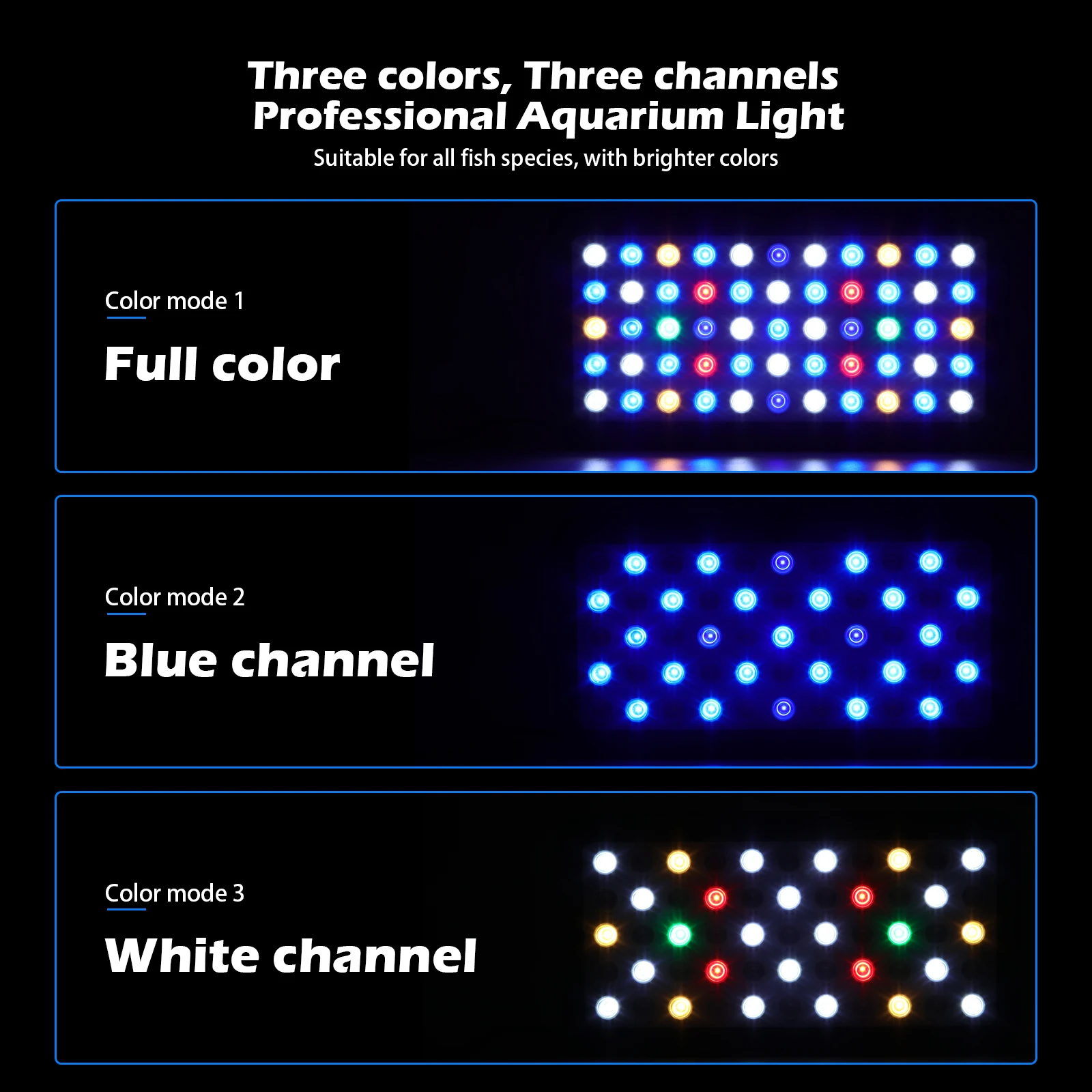 Белый светодиодный резервуар для рыб с УФ-рифом