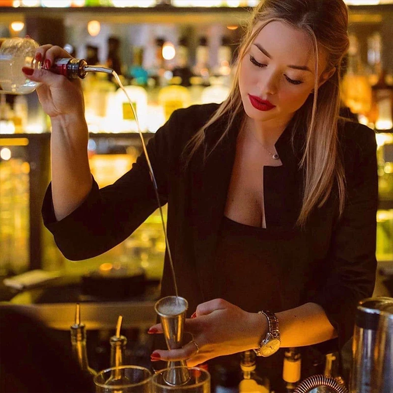 Измерительная чашка для коктейлей Cocktail Bar Jigger Design из японской нержавеющей стали с двойным объемом для духовых напитков 1 унция / 2 унции, аксессуары для бармена.