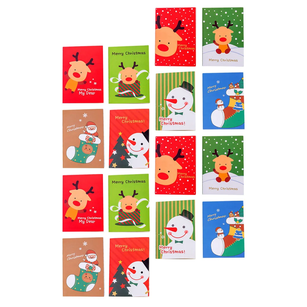 

24 Pcs Gift Christmas Pocket Book Child Journal Notebook Festive Paper Notepads