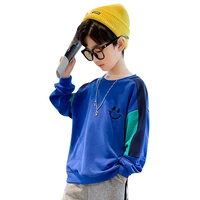 boys sweatshirts spring fall children cartoon embroidery cotton pullover teenage tops long sleeve t shirt clothes 8 10 12 13 14y