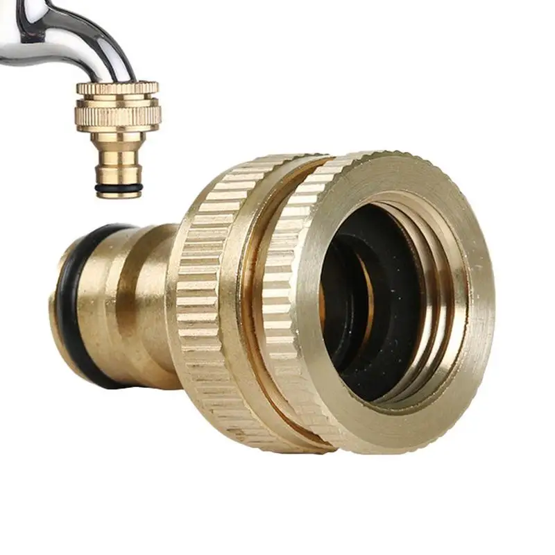 

Garden Hose Connector Low Temperature Resistant Brass Water Adapter Coupler Portable Hose Fitting Garden For Agricultural Work
