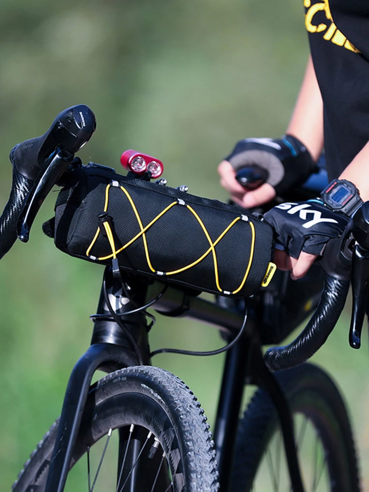 

Rhinowalk Large Capacity Bicycle Handlebar Bag Cylindrical Frame Front Tube Cycling Bag Portable Handlebar Bag Cycling Equipment