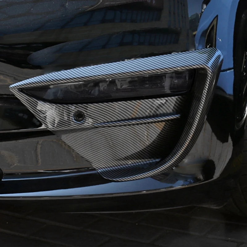 

Car Front Bumper Fog Light Lower Grille Frame Spoiler Splitter Wind Knife For Tesla Model 3
