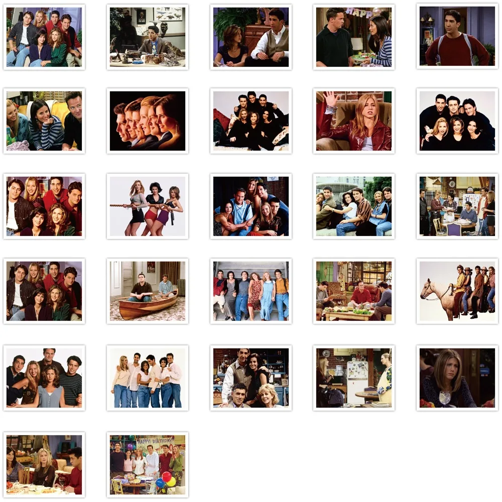 52 Popular American TV Series Friends Stickers Mobile Phone Shell Small Stickers Luggage Graffiti Hand Account Stickers images - 6