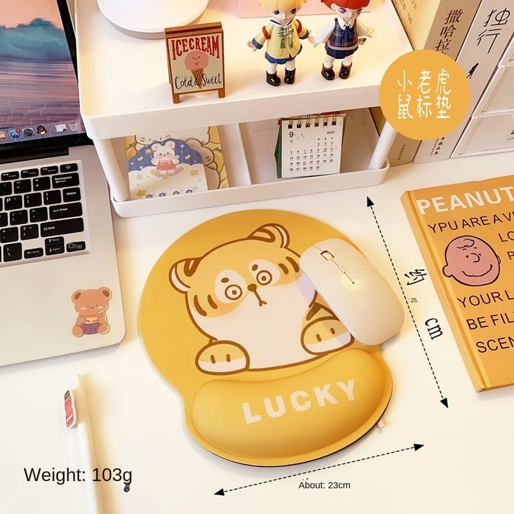 

3D Non-slip Wrist Pad Three-dimensional Mouse Pad Creative Cartoon Mouse Pad Cartoon Wrist Silicone Keyboard Hand Rest Cute