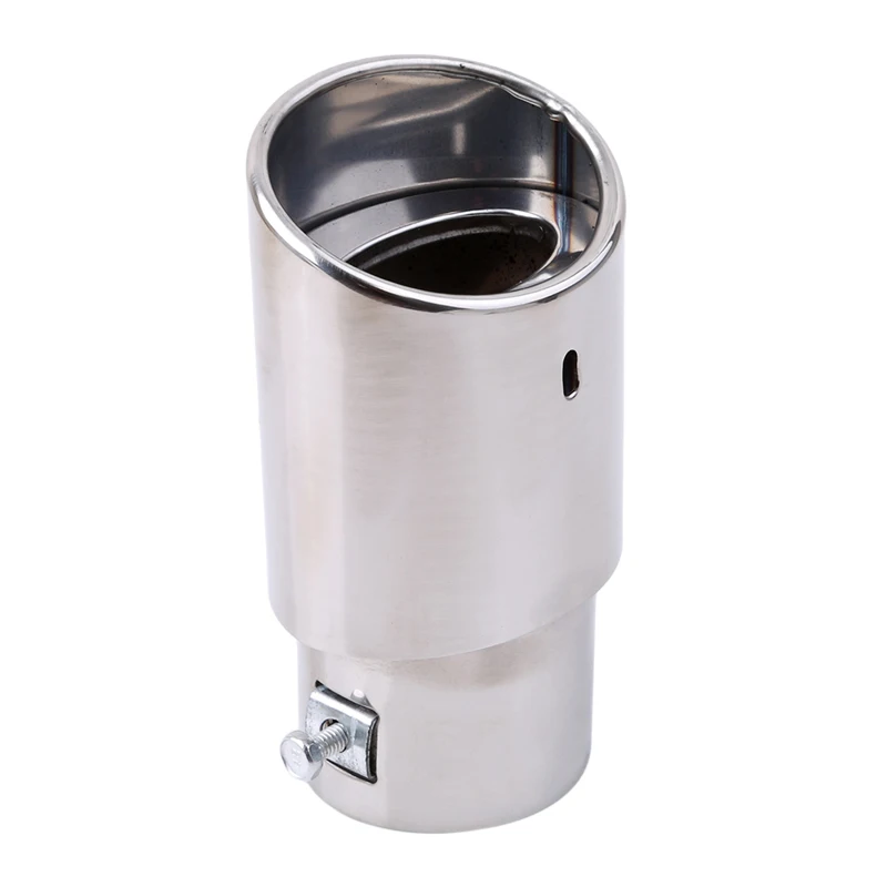 Универсальный Круглый Глушитель Для Автомобилей Хромированный Автомобильный