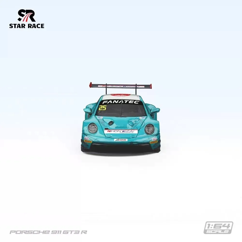 Фото Star Race SR 1:64 Porsche 911 GT3R светло-голубой # 25 литых моделей автомобилей, статическая коллекция, украшение для рабочего стола, идеальный подарок для мальчиков №4