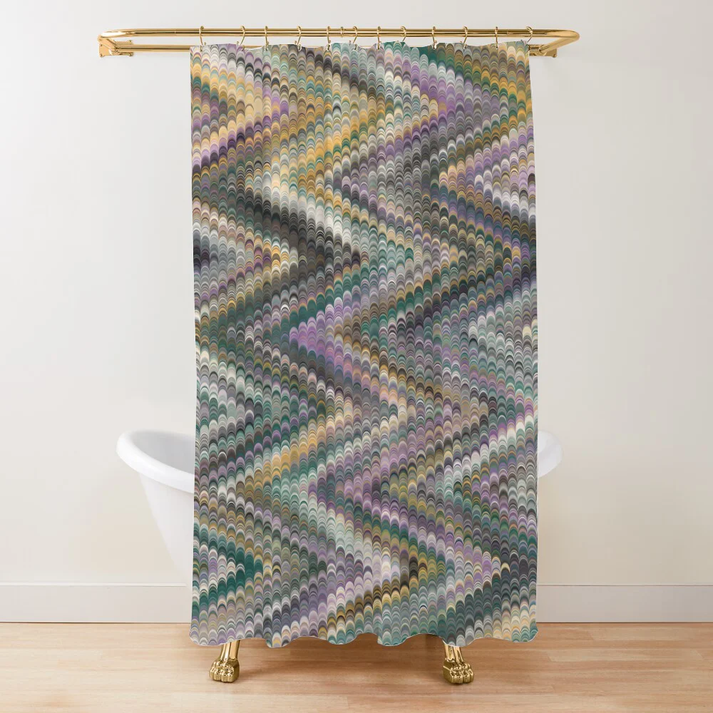 w nowoczesnym stylu. Wodoodporna zasłona prysznicowa do łazienki i sypialni. Ekologiczny poliester wzór sceniczny. Projekt kr...