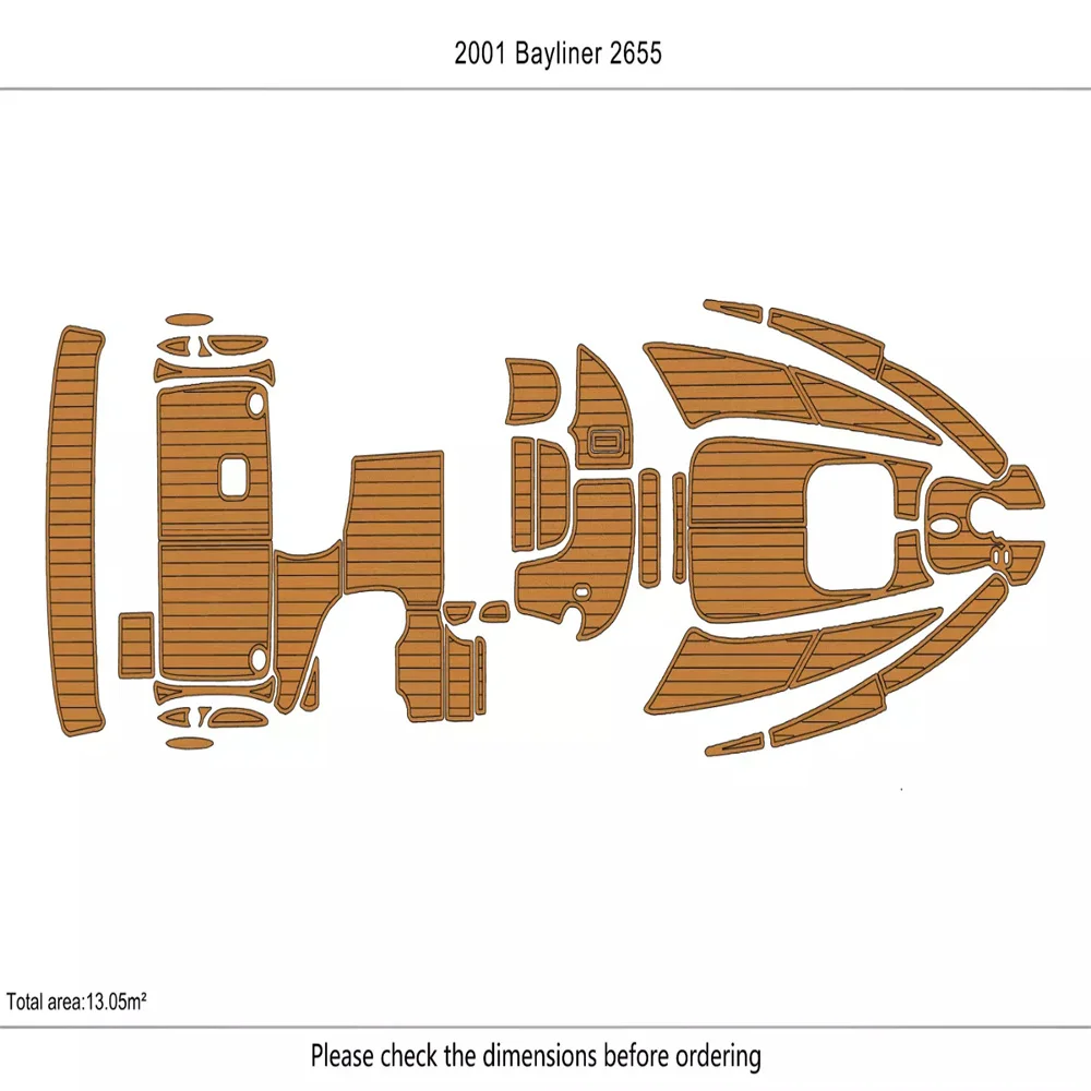 2001 Bayliner 2655 Платформа для плавания кокпит лук лодка пена EVA напольный коврик из