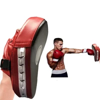 curved boxing muay thai hand target sanda training thickened earthquake resistant curved baffle pu leather 5 finger hand target