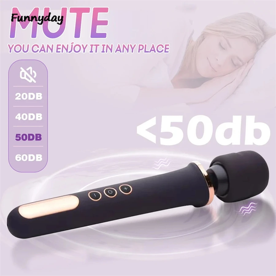 10-скоростной мощный AV-палка большой вибратор ручной волшебный вибратор-палочка