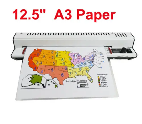 

Термальный ламинатор 110 В A3, машина для горячего/холодного ламинирования для фотографий герметизации