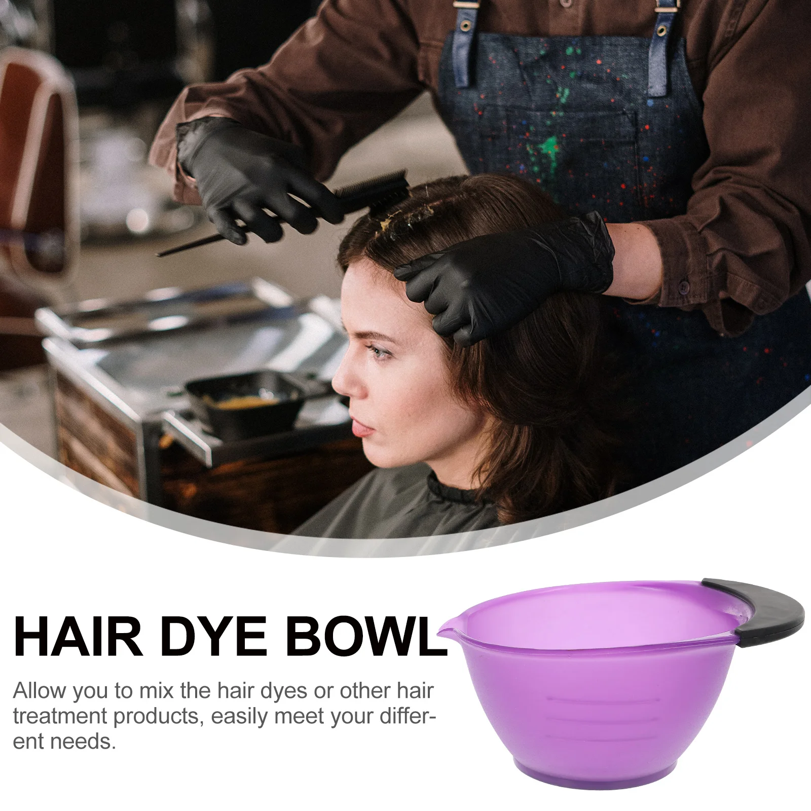 

Hair Bowl Mixing Color Dye Bowls Tint Salon Coloring Dyeing Kit Cup Silicone Tools Tinting Hairdressers Dying Hairdressing Mix