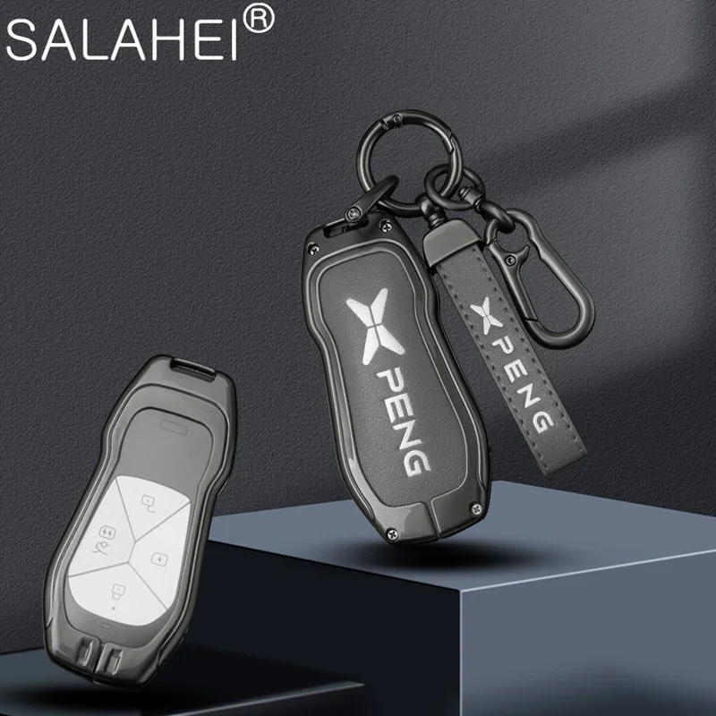 

4 Buttons Car Smart Key Case Full Cover Remote Protection Shell Holder For Xpeng Xiaopeng P5 P7 G9 G3i Auto Keychian Accessories
